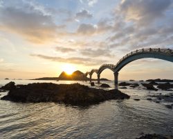 44093315 - the coast beautiful sunrise in taiwan sanxiantai 44093315 - the coast beautiful sunrise in taiwan sanxiantai