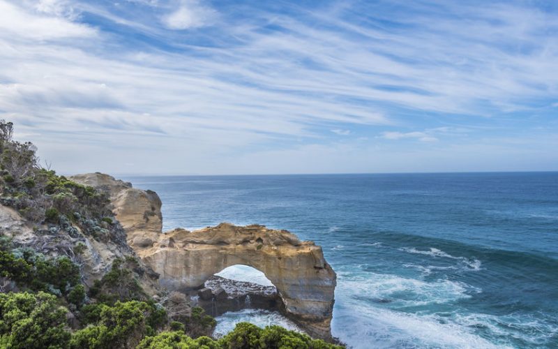 The Arch rock formation in Port Campbell National Park off the Great Ocean Road in Victoria, Australia